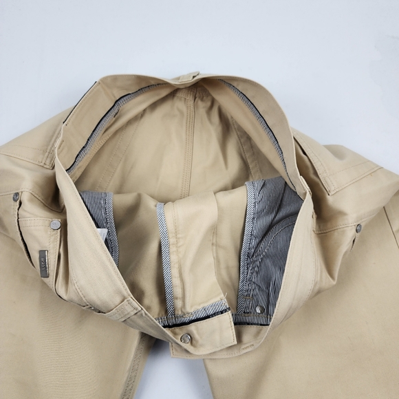 Hugo Boss Alabama Lightweight 5-Pocket Chino Style Casual Pants Biege/Tan 36x30 - Picture 5 of 13